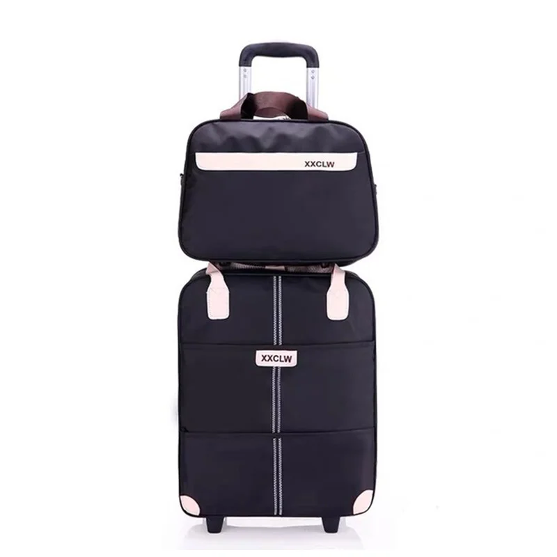Women Travel bag Trolley Bag/case travel Backpack with wheel Rolling luggage trolley portable Suitcase waterproof Oxford handbag
Women Travel bag Trolley Bag/case travel Backpack with wheel Rolling luggage trolley portable Suitcase waterproof Oxford handbag