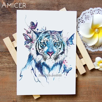 Waterproof Temporary Tattoo Sticker Watercolor tiger tattoo Water Transfer Flash Tattoo fake tattoo for women men kids #769
Waterproof Temporary Tattoo Sticker Watercolor tiger tattoo Water Transfer Flash Tattoo fake tattoo for women men kids #769