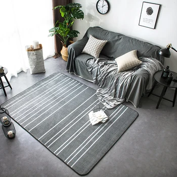 Fashion Modern Simplicity White Striped Grey Living Room Bedroom Decorative Area Rug Carpet Bathroom Floor Door Baby Play Mat
Fashion Modern Simplicity White Striped Grey Living Room Bedroom Decorative Area Rug Carpet Bathroom Floor Door Baby Play Mat