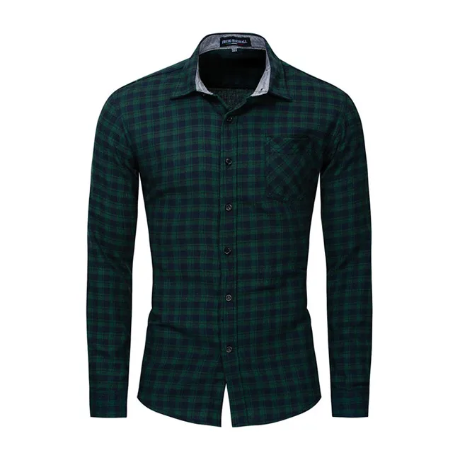 Euro Sizes Fashion Men Shirt Plaid Blue Green Turn-Down Collar Shirts Dress Shirt Cool Slim Fit Long Sleeved N170
Euro Sizes Fashion Men Shirt Plaid Blue Green Turn-Down Collar Shirts Dress Shirt Cool Slim Fit Long Sleeved N170