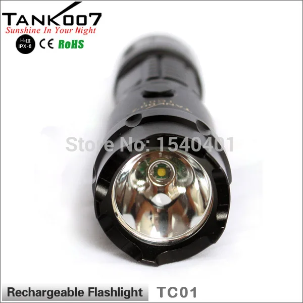 Free Shipping 2015 new tank007 TC01 Lanterna Rechargeable Outdoor Police LED Flashlight 5-modes 1*18650
Free Shipping 2015 new tank007 TC01 Lanterna Rechargeable Outdoor Police LED Flashlight 5-modes 1*18650