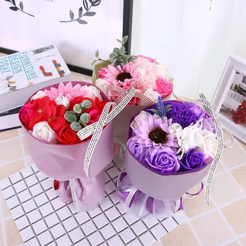 2019 New Simple Creative Soap Flower Simulation Rose Hand holding bouquet Valentine's Day Gift Family Wedding Decoration tide#40
2019 New Simple Creative Soap Flower Simulation Rose Hand holding bouquet Valentine's Day Gift Family Wedding Decoration tide#40