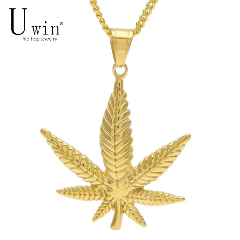 UWIN Stainless Steel Maples Leaf Pendant Gold Color Men Women Hip Hop Style Titanium Hemp Leaf Necklace Chain Punk Jewelry
UWIN Stainless Steel Maples Leaf Pendant Gold Color Men Women Hip Hop Style Titanium Hemp Leaf Necklace Chain Punk Jewelry