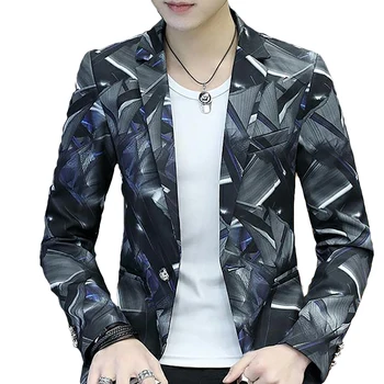 Slim Fit Men Blazer Designs Button Formal Party Blazers Suits Patchwork Erkek Mont Collar Suit Jackets Mens Stage Clothes 6X010
Slim Fit Men Blazer Designs Button Formal Party Blazers Suits Patchwork Erkek Mont Collar Suit Jackets Mens Stage Clothes 6X010
