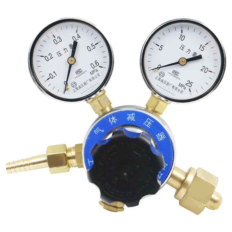 

0.6*25 standard gas regulator is suitable for mixed gas of various gas reducers.