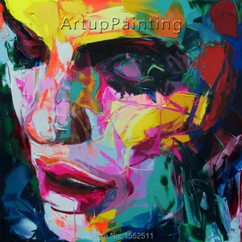 Palette knife painting portrait Palette knife Face Oil painting Impasto figure on canvas Hand painted Francoise Nielly 16-34
Palette knife painting portrait Palette knife Face Oil painting Impasto figure on canvas Hand painted Francoise Nielly 16-34