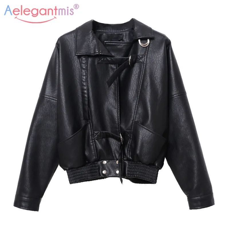 Aelegantmis 2019 Brand New Women Loose PU Faux Leather Jacket Classic Motorcycle Biker Jacket Coat Girl Spring Autumn Outerwear
Aelegantmis 2019 Brand New Women Loose PU Faux Leather Jacket Classic Motorcycle Biker Jacket Coat Girl Spring Autumn Outerwear
