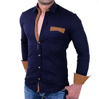JAYCOSIN 2020 Men's Casual Pullover Patchwork Long Sleeved Pocket Top Male Social Dress Shirts Dropshipping 30p
JAYCOSIN 2020 Men's Casual Pullover Patchwork Long Sleeved Pocket Top Male Social Dress Shirts Dropshipping 30p