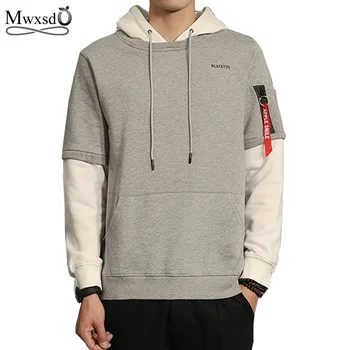 Mwxsd Brand 2019 autumn winter Mens Hoody Patchwork Hip Hop Men Fashion Tracksuit Hoodies And Sweatshirts Plus M-5XL
Mwxsd Brand 2019 autumn winter Mens Hoody Patchwork Hip Hop Men Fashion Tracksuit Hoodies And Sweatshirts Plus M-5XL