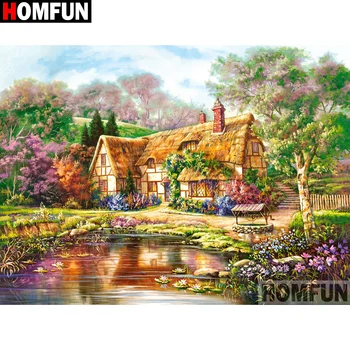 HOMFUN Diamond Embroidery DIY Diamond Painting Cross Stitch Kit "House flower" 5D Needlework Diamond Home Decoration A13534
HOMFUN Diamond Embroidery DIY Diamond Painting Cross Stitch Kit "House flower" 5D Needlework Diamond Home Decoration A13534