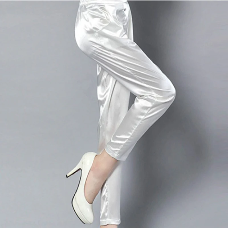 2019 New Summer Spring Autumn Silk Pants Glossy Casual Solid Pants Women Harem Pants LP395
2019 New Summer Spring Autumn Silk Pants Glossy Casual Solid Pants Women Harem Pants LP395