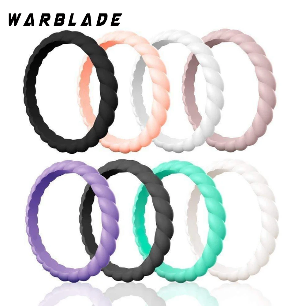 Fashion 3mm Thin Braided Silicone Ring For Women Wedding Rings Sports Hypoallergenic Crossfit Flexible Woven Rubber Finger Ring
Fashion 3mm Thin Braided Silicone Ring For Women Wedding Rings Sports Hypoallergenic Crossfit Flexible Woven Rubber Finger Ring