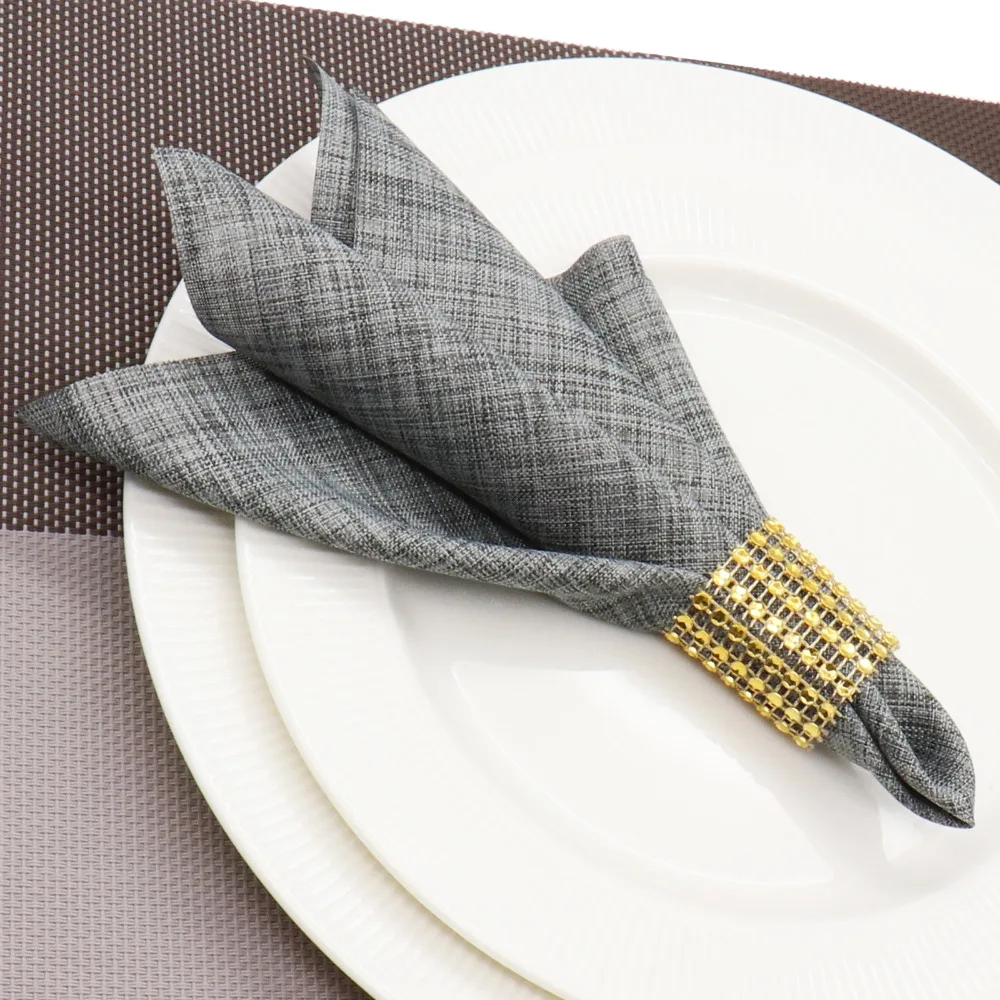 10pcs Gold Silver 8 Rows Diamond Mesh Trim Rhinestone Bow Covers Holders Wedding Napkin Rings DIY Decorations Table Decor Craft
10pcs Gold Silver 8 Rows Diamond Mesh Trim Rhinestone Bow Covers Holders Wedding Napkin Rings DIY Decorations Table Decor Craft