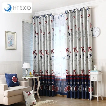 HTEXQ 2018 Cartoon Plane Shade Blinds Finished Windows Blackout Curtains for Children Kids Bedroom Windows Treatments Fabric
HTEXQ 2018 Cartoon Plane Shade Blinds Finished Windows Blackout Curtains for Children Kids Bedroom Windows Treatments Fabric