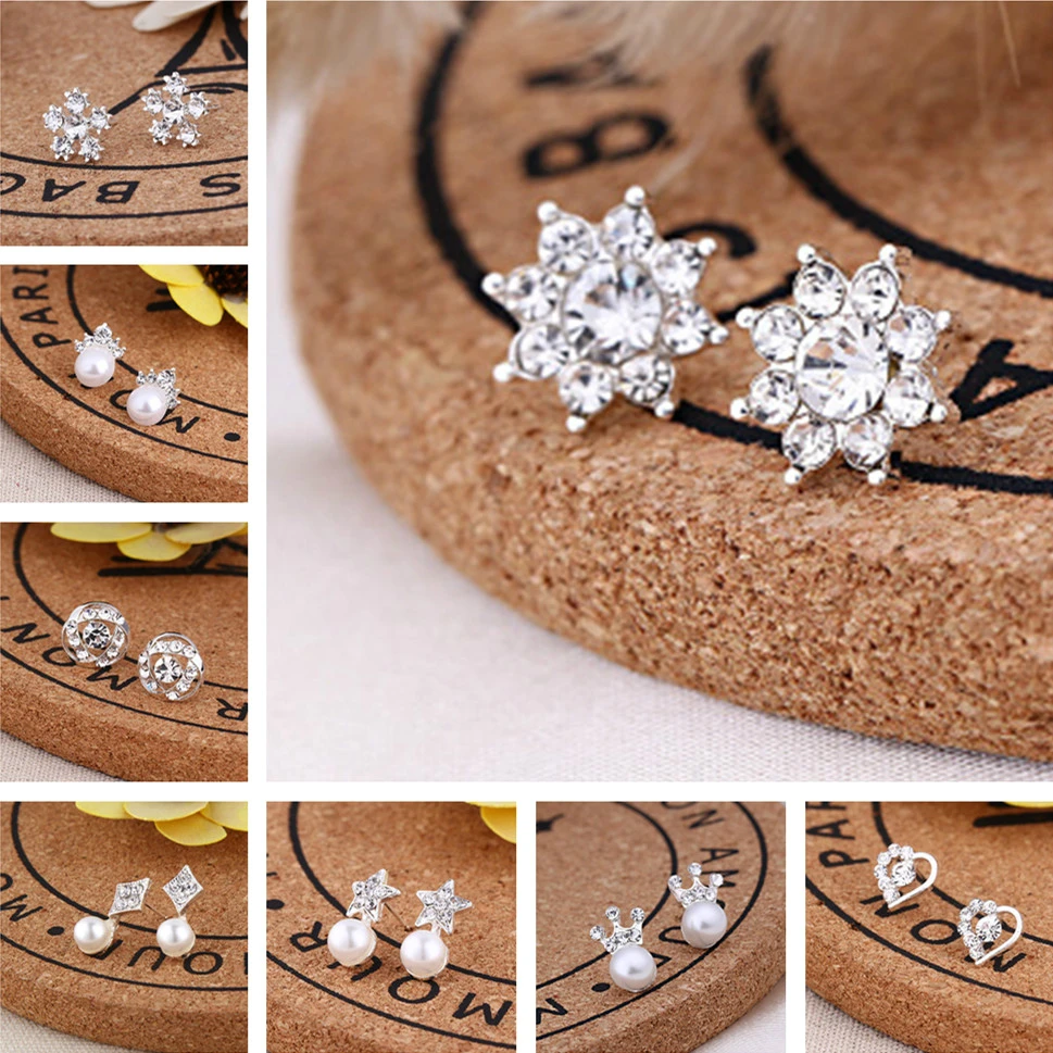 Clearance Sale Silver Combination Zircon Inlaid Drop Dangle Earrings Shiny Animal Plants Gift from Girlfriend
Clearance Sale Silver Combination Zircon Inlaid Drop Dangle Earrings Shiny Animal Plants Gift from Girlfriend