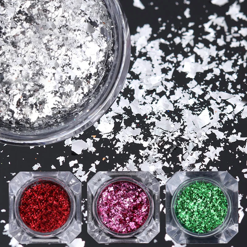 1 Box Mirror Irregular Flakes Nail Glitter Sequins Magic Pigment Powder For UV Gel Polish DIY Nail Art PailletteTips Decorations
1 Box Mirror Irregular Flakes Nail Glitter Sequins Magic Pigment Powder For UV Gel Polish DIY Nail Art PailletteTips Decorations