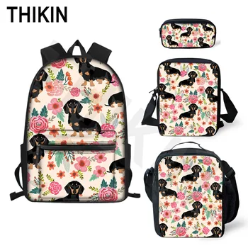 ThiKin Casual Cute Dachshund Print Backpack for Girls School Bag Set Cartoon Pattern Daily Book Bags Child Kids Mochila Escolar
ThiKin Casual Cute Dachshund Print Backpack for Girls School Bag Set Cartoon Pattern Daily Book Bags Child Kids Mochila Escolar