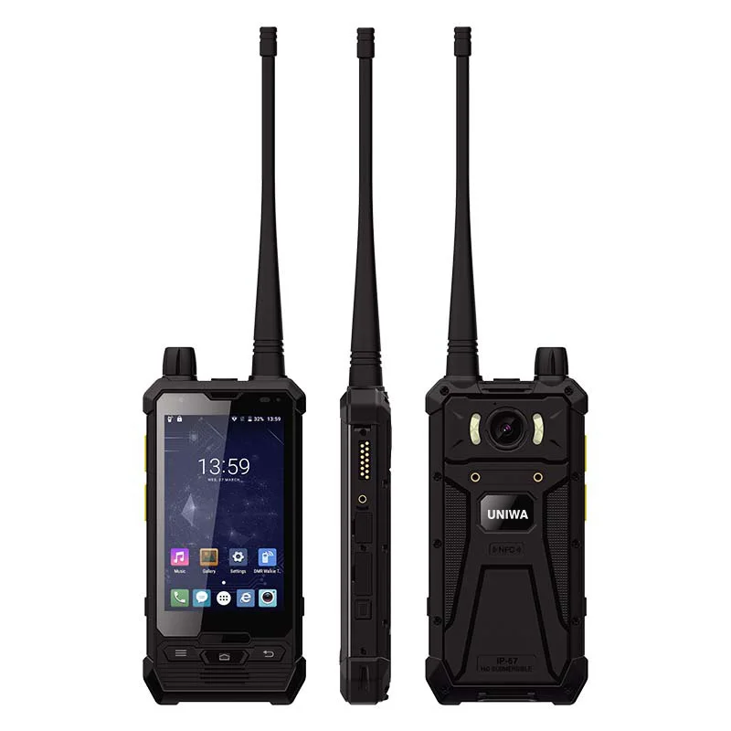 UNIWA P1 3G 4G Walkie Talkie Smartphone MT6737T Quad CPU IP67 Waterproof Support PPT POC 7.6V 2850mAh Battery 3GB RAM 32GB R0M
UNIWA P1 3G 4G Walkie Talkie Smartphone MT6737T Quad CPU IP67 Waterproof Support PPT POC 7.6V 2850mAh Battery 3GB RAM 32GB R0M