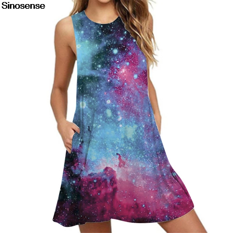 Women Loose Summer Dress 2019 Space Galaxy Printed Vintage Boho Beach Dress Casual Sleeveless Sexy Mini Short Dress Vestidos
Women Loose Summer Dress 2019 Space Galaxy Printed Vintage Boho Beach Dress Casual Sleeveless Sexy Mini Short Dress Vestidos