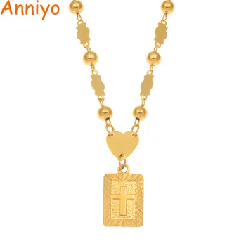 Anniyo Marshall Cross Pendant Ball Beads Necklaces for Hawaii Women Gold Color Melanesia Guam Micronesia Jewelry #087506P
Anniyo Marshall Cross Pendant Ball Beads Necklaces for Hawaii Women Gold Color Melanesia Guam Micronesia Jewelry #087506P