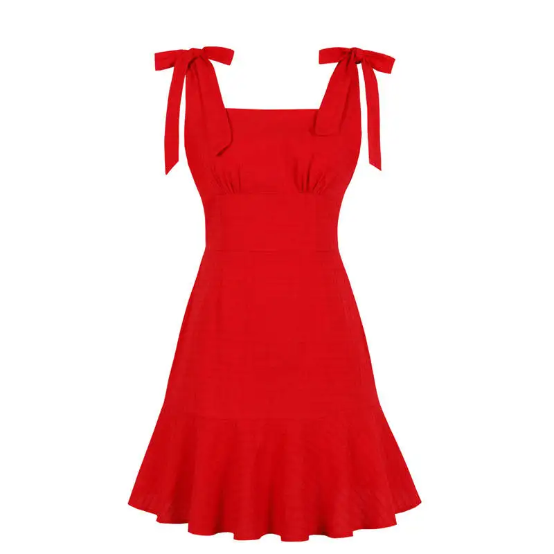 High Waist Summer Dress Girls Holiday Sleeveless Sundress Ladies Lace-up Backless Vestidos 2019 Female Vintage Solid Dresses 
High Waist Summer Dress Girls Holiday Sleeveless Sundress Ladies Lace-up Backless Vestidos 2019 Female Vintage Solid Dresses
