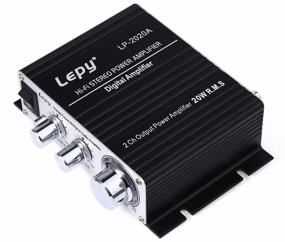 Lepy LP-2020A Amplifier HiFi Digital Stereo Amplifier Over-current Protection 20W x 2
Lepy LP-2020A Amplifier HiFi Digital Stereo Amplifier Over-current Protection 20W x 2