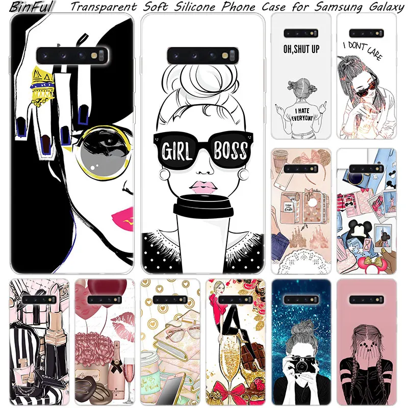 Hot super Girl Boss Soft Silicone Case For Samsung Galaxy S10 S9 S8 Plus S7 Edge A6 A8 Plus A7 A9 2018 A5 2017 Fashion Cover
Hot super Girl Boss Soft Silicone Case For Samsung Galaxy S10 S9 S8 Plus S7 Edge A6 A8 Plus A7 A9 2018 A5 2017 Fashion Cover