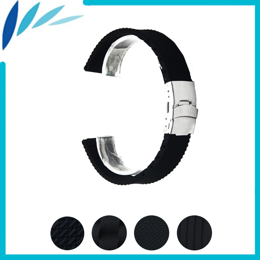 Silicone Rubber Watch Band 20mm 22mm 24mm for Diesel Stainless Steel Safety Clasp Watchband Strap Wrist Loop Belt Bracelet Black
Silicone Rubber Watch Band 20mm 22mm 24mm for Diesel Stainless Steel Safety Clasp Watchband Strap Wrist Loop Belt Bracelet Black