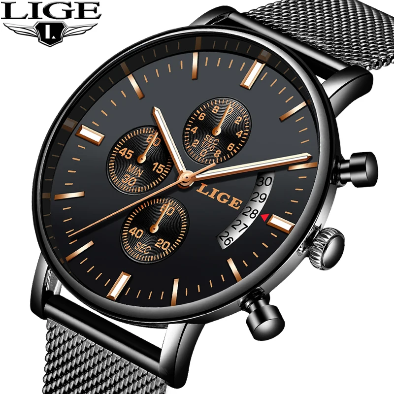 LIGE Fashion Men Watches Male Top Brand Luxury Quartz Watch Men outdoor Casual Waterproof Sport WristWatch Relogio Masculino
LIGE Fashion Men Watches Male Top Brand Luxury Quartz Watch Men outdoor Casual Waterproof Sport WristWatch Relogio Masculino
