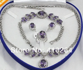 $wholesale_jewelry_wig$ free shipping pretty Purple crystal Necklace Bracelet Earrings Ring jewelry set
$wholesale_jewelry_wig$ free shipping pretty Purple crystal Necklace Bracelet Earrings Ring jewelry set
