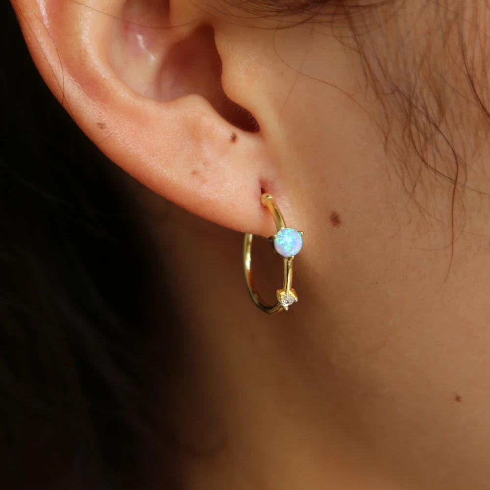 100% real 925 sterling silver opal stone paved stud earrings with gold color women lady fashion cheap wedding moon earrig
100% real 925 sterling silver opal stone paved stud earrings with gold color women lady fashion cheap wedding moon earrig