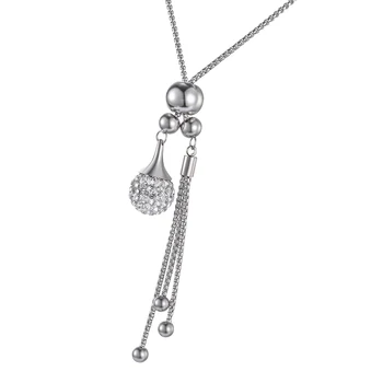 FUNIQUE Round Simulate Pearl Pendant Necklaces For Women Long Silver Stainless Steel Chain Necklace Sweater Chain Party Jewelry
FUNIQUE Round Simulate Pearl Pendant Necklaces For Women Long Silver Stainless Steel Chain Necklace Sweater Chain Party Jewelry