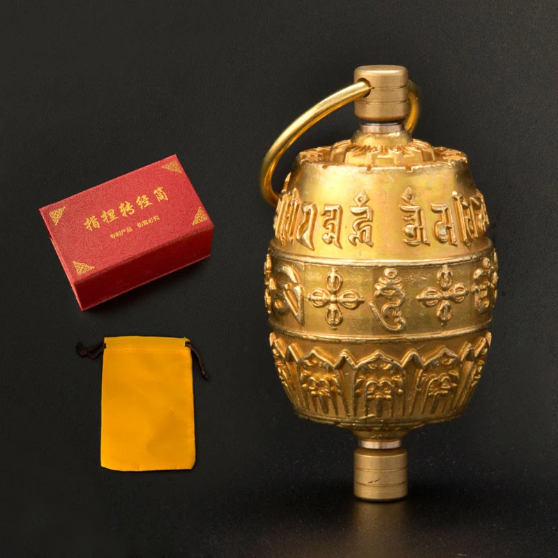 Mini Tibetan Finger Buddha Prayer Wheel Copper Material 1134 Times of Mantra Om Mani Padme Hum For Daily/Buddha Worship Supply
Mini Tibetan Finger Buddha Prayer Wheel Copper Material 1134 Times of Mantra Om Mani Padme Hum For Daily/Buddha Worship Supply