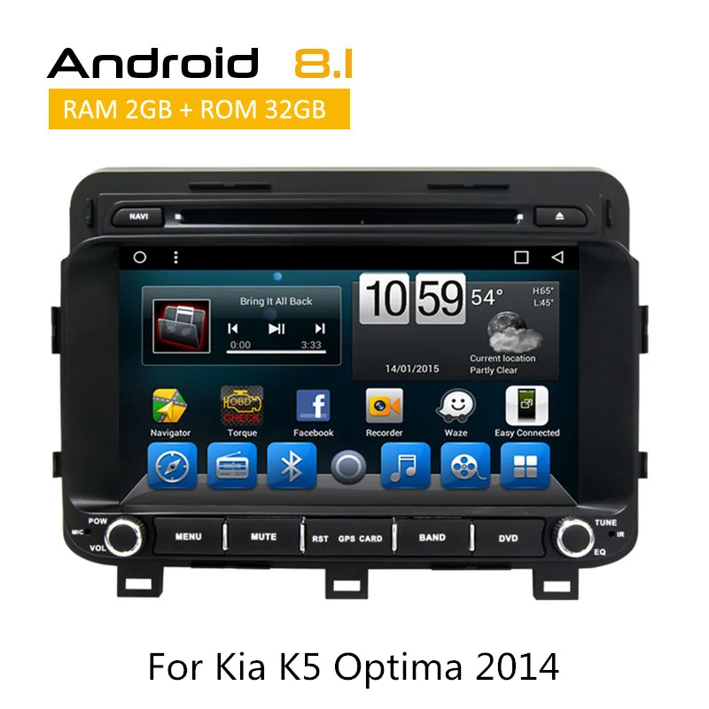 2 din android 8.1 touch screen multimedia with Octa core dvd player gps navi for Kia K5 Optima 2014 2015 Steering Wheel Control
2 din android 8.1 touch screen multimedia with Octa core dvd player gps navi for Kia K5 Optima 2014 2015 Steering Wheel Control