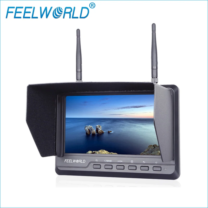 

FPV720 7 Inch FPV Monitor 1024x600 IPS Dual 5.8G 32CH Diversity Receiver Feelworld LCD Monitor 7inch Wireless Drone Monitors