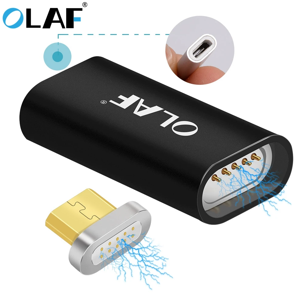 OLAF Magnetic Adapter Micro USB For Type C & Micro USB Plug For Xiaomi Huawei Samsung Fast Charging Magnet Connector
OLAF Magnetic Adapter Micro USB For Type C & Micro USB Plug For Xiaomi Huawei Samsung Fast Charging Magnet Connector
