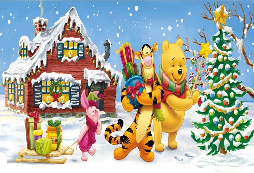 7x5FT Snowflakes Merry Christmas Tree Winnie Bear Red Cottage Yard Custom Photo Background Studio Backdrop Vinyl 220cm x 150cm
7x5FT Snowflakes Merry Christmas Tree Winnie Bear Red Cottage Yard Custom Photo Background Studio Backdrop Vinyl 220cm x 150cm