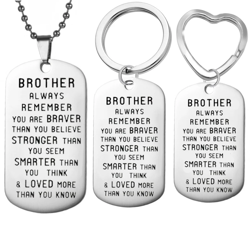 Brother Gifts Pendants Stainless Steel Best Friends Necklace Charm Friendship Family Bro Gifts Mens Necklace Jewelry Presents
Brother Gifts Pendants Stainless Steel Best Friends Necklace Charm Friendship Family Bro Gifts Mens Necklace Jewelry Presents