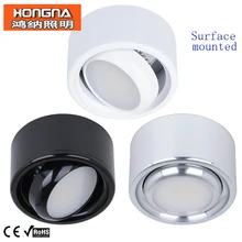 New Arrival Surface Mounted LED Downlight 3W 5W COB Downlight Black/White/Silver Downlight 110V 220V 240V Free Shipping