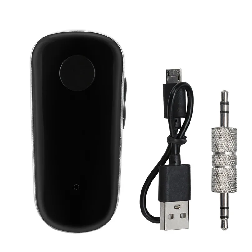 Wireless Bluetooth 3.0 Reciever Car Kit Hands free 3.5mm Jack AUX Audio Receiver Adapter Wiht Charger Cable AUX Conecter 30A05  (5)