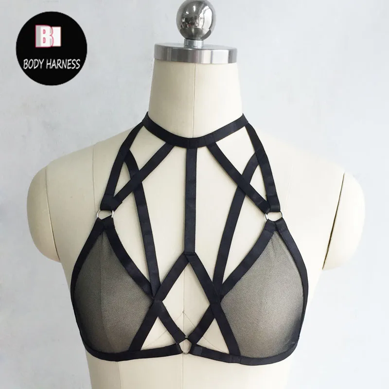 black chiffon women body harness top Binding sexy lingerie Handmade adjustable gauze cage harness bra bondage lingerie harness
black chiffon women body harness top Binding sexy lingerie Handmade adjustable gauze cage harness bra bondage lingerie harness