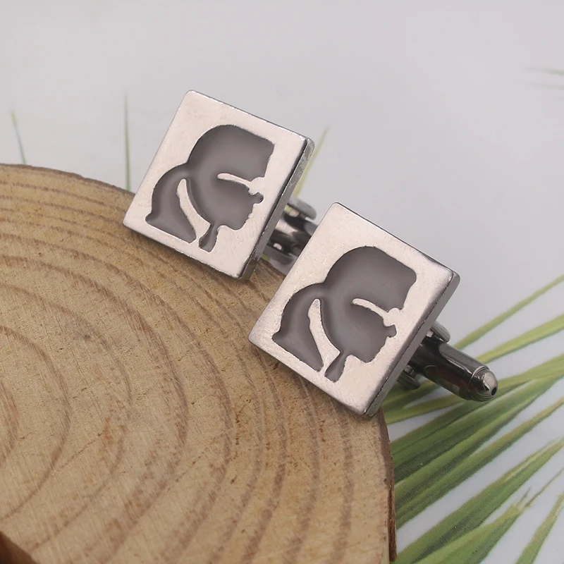 Celebrity portrait Karl personalized Cufflinks wedding High Quality Black color Jewelry For Mens Woman Gift
Celebrity portrait Karl personalized Cufflinks wedding High Quality Black color Jewelry For Mens Woman Gift