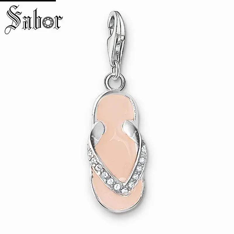 Pink Flip Flop Charm,2019 Fashion Jewelry For Women Girls, womens Gift 925 Sterling Silver Fit Choker Bracelet charms thomas
Pink Flip Flop Charm,2019 Fashion Jewelry For Women Girls, womens Gift 925 Sterling Silver Fit Choker Bracelet charms thomas