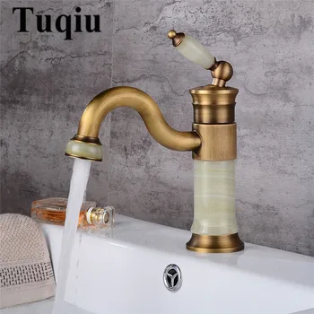 Antique Basin Faucet Jade Bathroom Faucet Single handle Basin Mixer Tap Bath Lavatory Faucet Brass Sink Crane
Antique Basin Faucet Jade Bathroom Faucet Single handle Basin Mixer Tap Bath Lavatory Faucet Brass Sink Crane