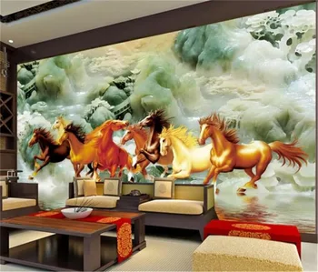 Custom Any Size 3D Wallpaper Large Jade Carving Landscape Eight Horses TV Background Wall Decoration Mural Silk Wallpaper
Custom Any Size 3D Wallpaper Large Jade Carving Landscape Eight Horses TV Background Wall Decoration Mural Silk Wallpaper