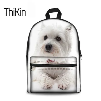 THIKIN Fashion Canvas School Bag Backpacks West Highland White Terrier Dog Schoolbag For Teenager Girls Boys Large Kids Satchel
THIKIN Fashion Canvas School Bag Backpacks West Highland White Terrier Dog Schoolbag For Teenager Girls Boys Large Kids Satchel