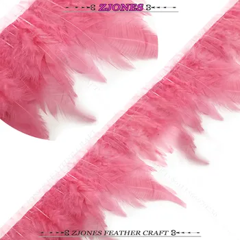 New Fashion Rouge Pink 5-10 Yards Hackle Feather Trim 10-15cm For Skirt/Dress/Costume Chicken Feather Ribbon Fringe DIY Craft
New Fashion Rouge Pink 5-10 Yards Hackle Feather Trim 10-15cm For Skirt/Dress/Costume Chicken Feather Ribbon Fringe DIY Craft