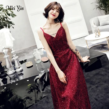 weiyin 2019 Wine Red V Neck Evening Dresses A-Line Women Robe De Soiree Tea-Length Elegant Party Formal Prom Dress WY1502
weiyin 2019 Wine Red V Neck Evening Dresses A-Line Women Robe De Soiree Tea-Length Elegant Party Formal Prom Dress WY1502