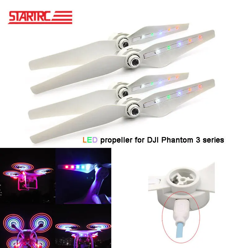 DJI Phantom 3 Professional accessories Charging LED Flash Propellers For phantom 3 Advance Drone Propellers USB Charger blades
DJI Phantom 3 Professional accessories Charging LED Flash Propellers For phantom 3 Advance Drone Propellers USB Charger blades