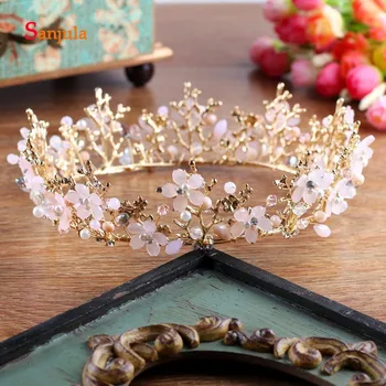 Round Circle Princess Crown for Bride Hair Jewelry Accessories Handmade Flowers Bridal Headwear bijoux de tete mariage H234
Round Circle Princess Crown for Bride Hair Jewelry Accessories Handmade Flowers Bridal Headwear bijoux de tete mariage H234